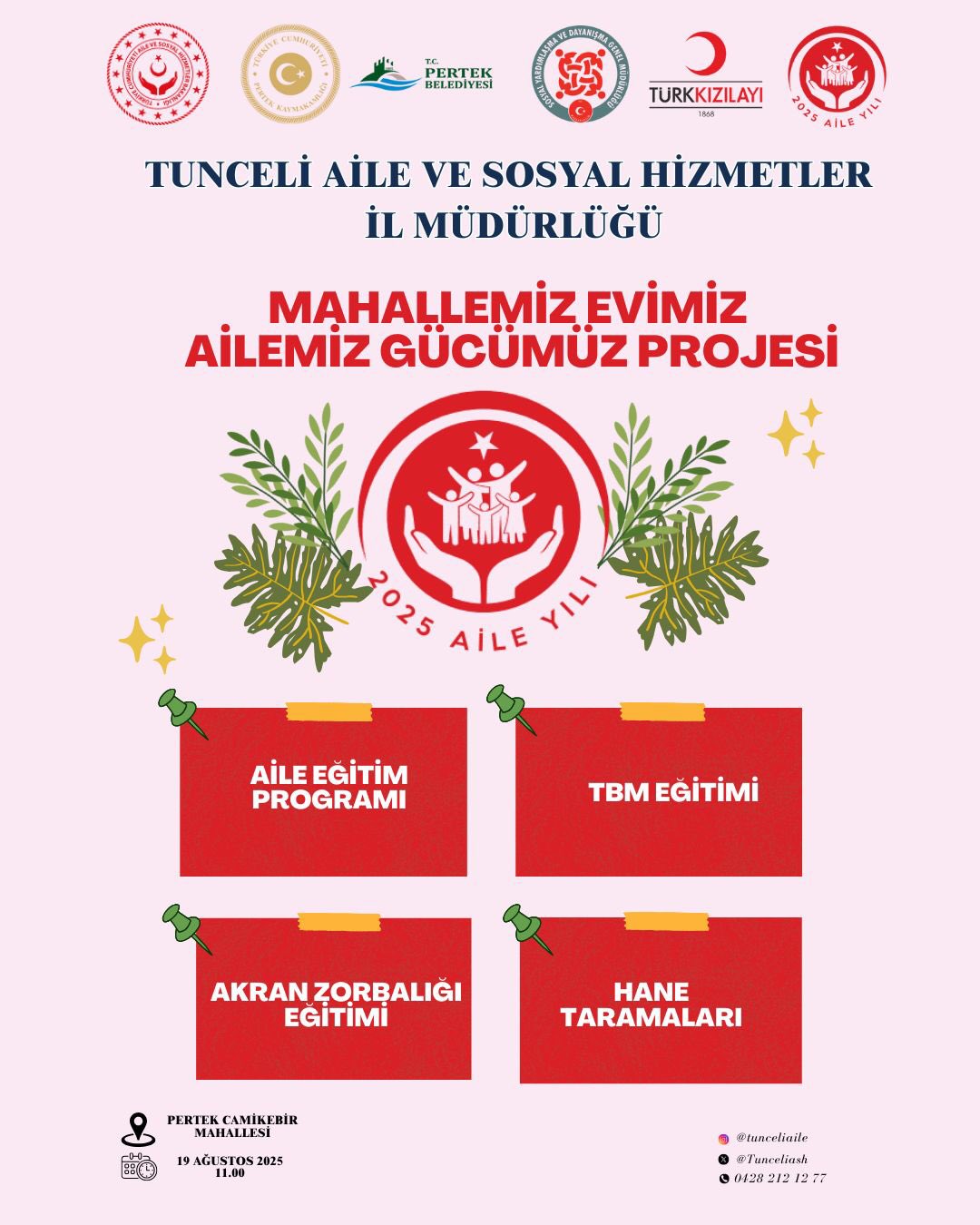 Mahallemiz Evimiz, Ailemiz Gücümüz Projesi