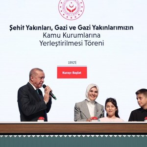 Cumhurbaşkanı Erdoğan ve Aile ve Sosyal Hizmetler Bakanımız Göktaş, Şehit Yakınları, Gazi ve Gazi Yakınlarının Kamu Kurumlarına Yerleştirilmesi Kura Töreni'ne katıldı - fotoğraf 4