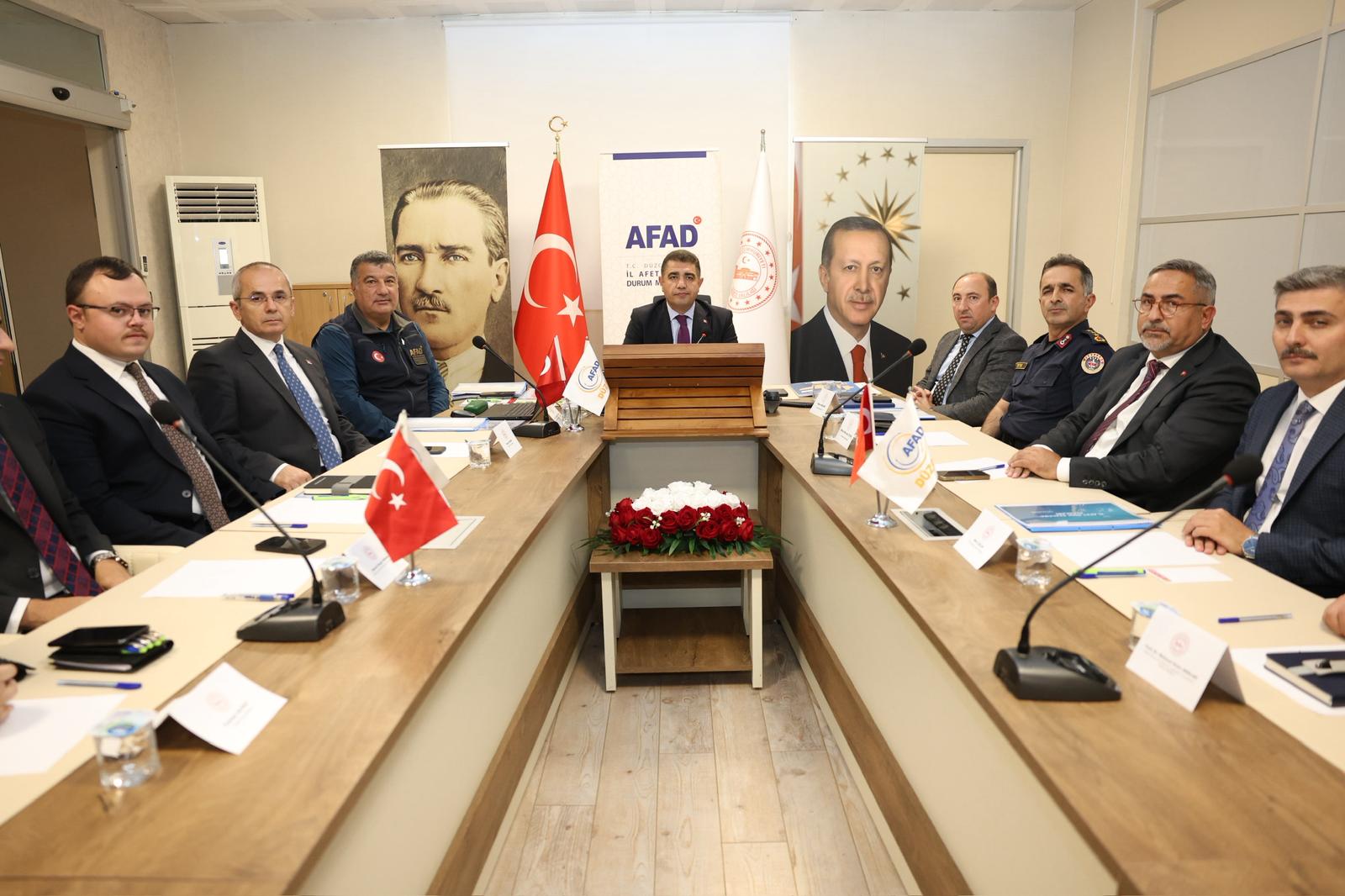 Düzce’de İl Afet Risk Azaltma Planı (İRAP) Toplantısı Gerçekleştirildi.