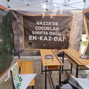 Filistin’de yaşanan zulme karşı durmak ve Gazze’ye destek sağlamak amacıyla ilimizdeki sivil toplum kuruluşları tarafından “Gazze Sokağı” temalı bir farkındalık sergisi oluşturuldu.  - fotoğraf 2