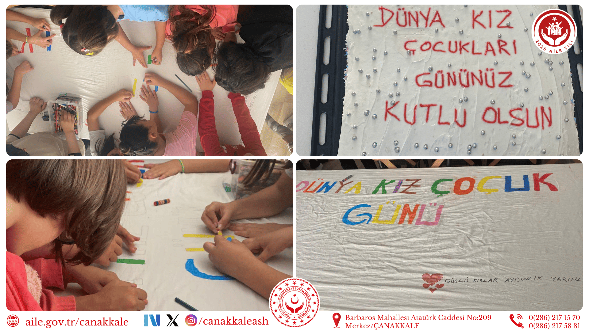 Dünya Kız Çocukları Günü’nü Sevgiyle Kutladık