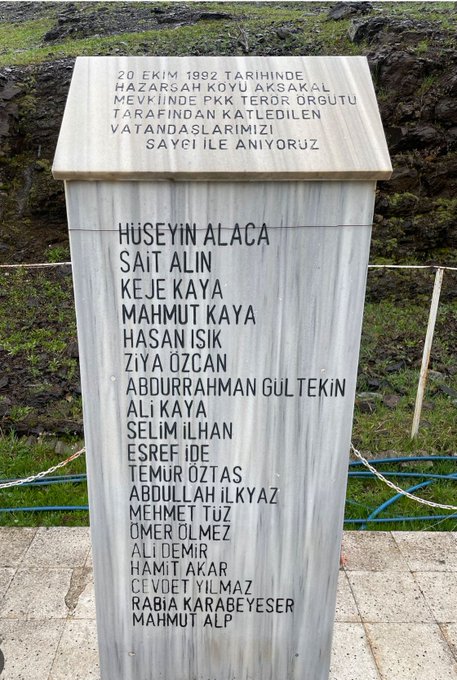 Bingöl Hazarşah Şehitlerimizi Rahmetle Anıyoruz.