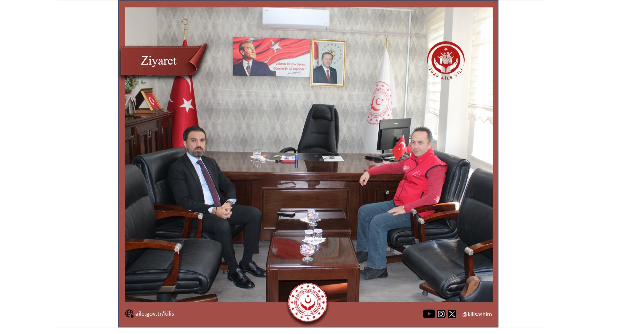 İl Sosyal Yardımlaşma ve Dayanışma Vakfı Müdürü Hayırlı Olsun Ziyaretinde Bulundular