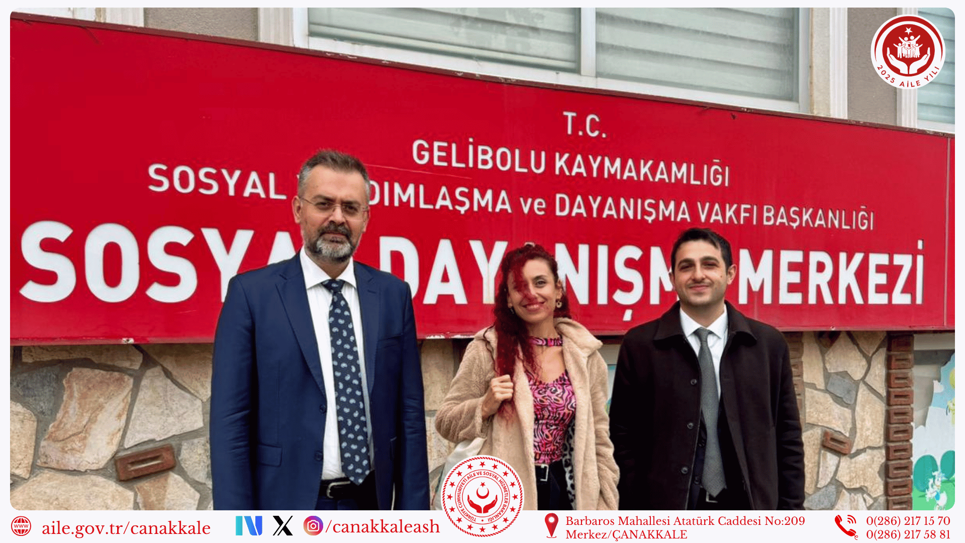 Aile ve Toplum Hizmetleri Genel Müdürlüğümüzden Çanakkale’ye Çalışma Ziyareti