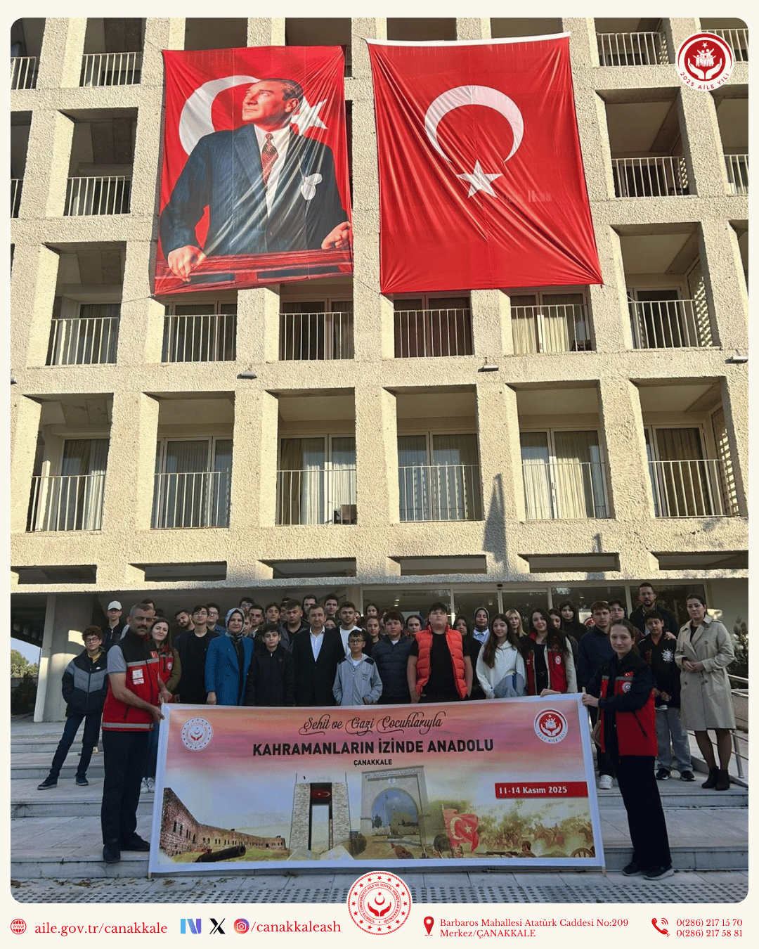 Şehit ve Gazi Çocuklarımızla Kültür ve Tarih Yolculuğu