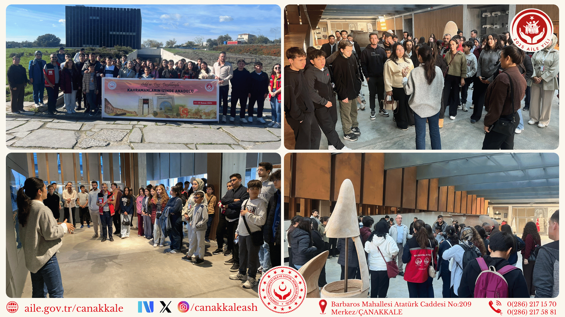 “Şehit ve Gazi Çocukları ile Kahramanların İzinde Anadolu - Çanakkale Programı 3. Gün