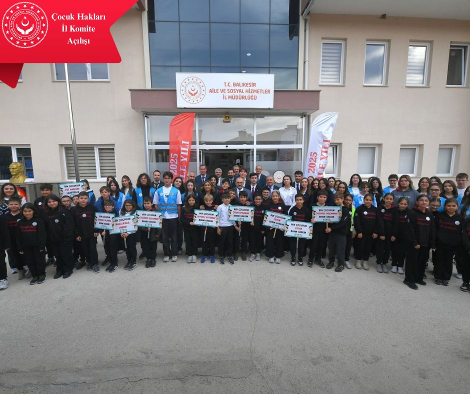 Valimiz Sayın İsmail USTAOĞLU'nun Katılımlarıyla Çocuk Hakları Komite Odası Açılış Programı Gerçekleştirildi