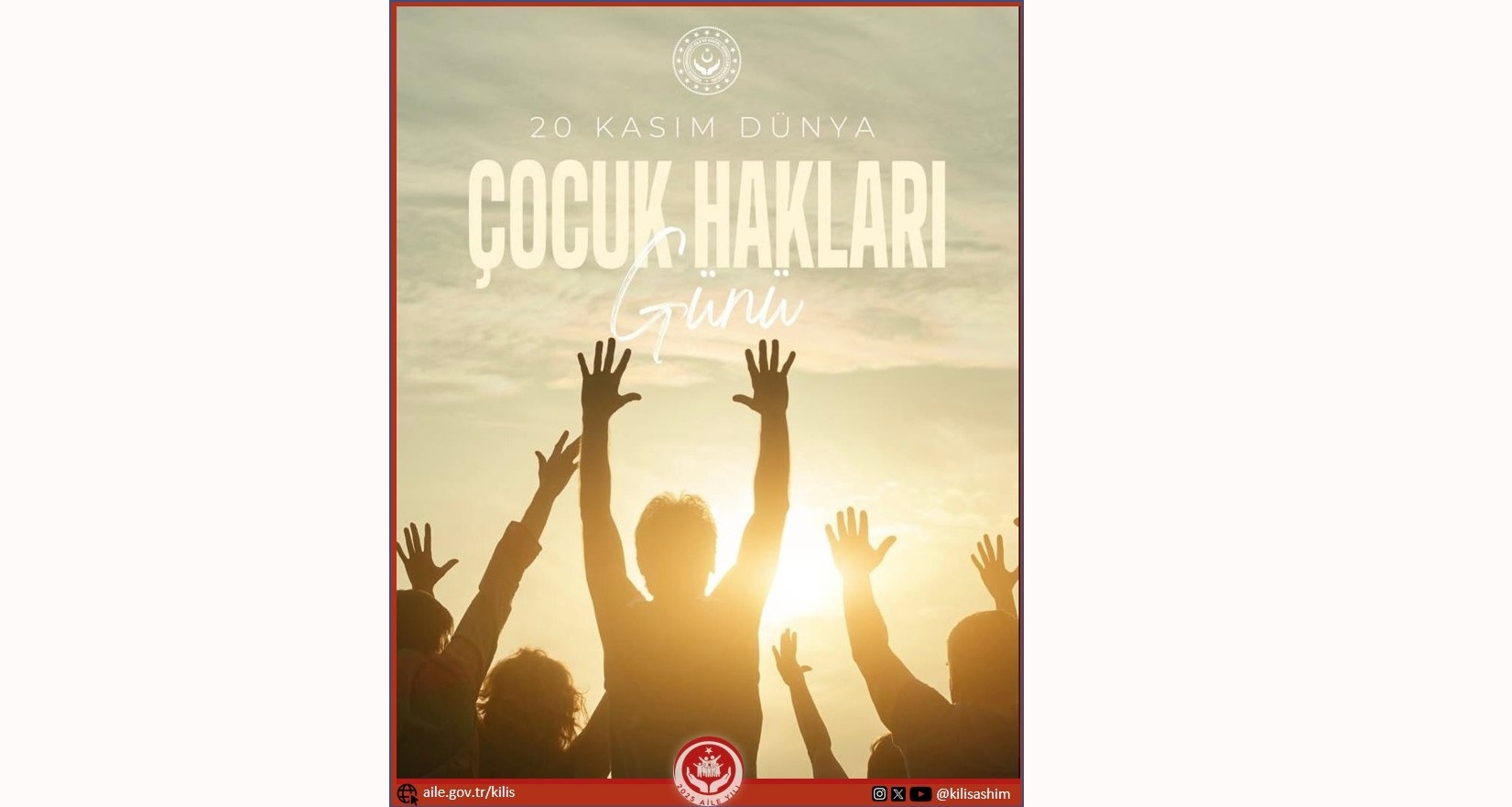 20 Kasım Dünya Çocuk Hakları Günü Kutlu Olsun.