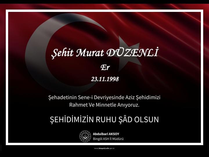 Sene_i devriyelerinde şehitlerimizi rahmet ve minnet ile yad ediyoruz. Ruhları şad mekanları cennet olsun.    