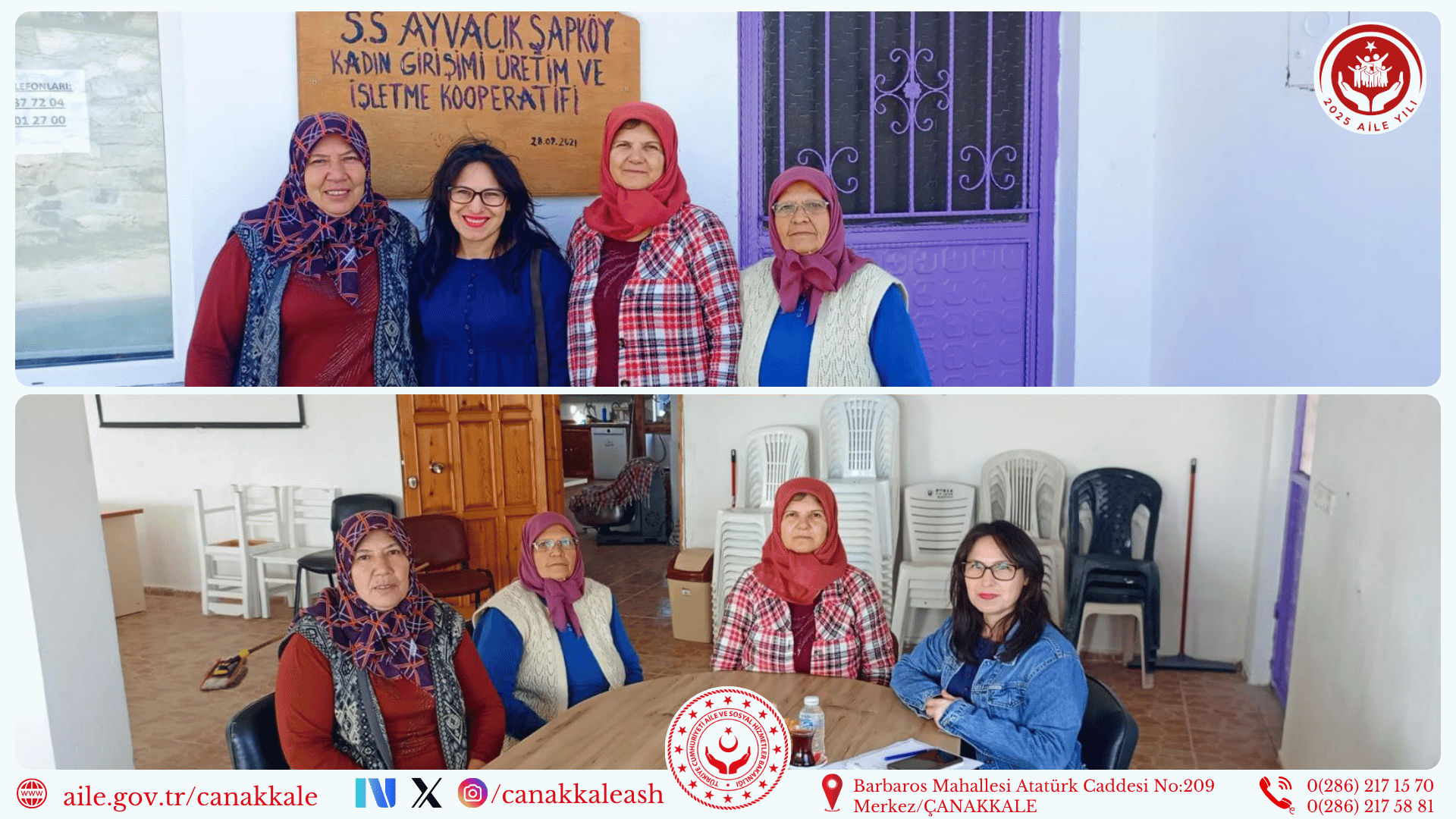 S.S. Ayvacık Şapköy Kadın Girişimi Üretim ve İşletme Kooperatifi Ziyareti