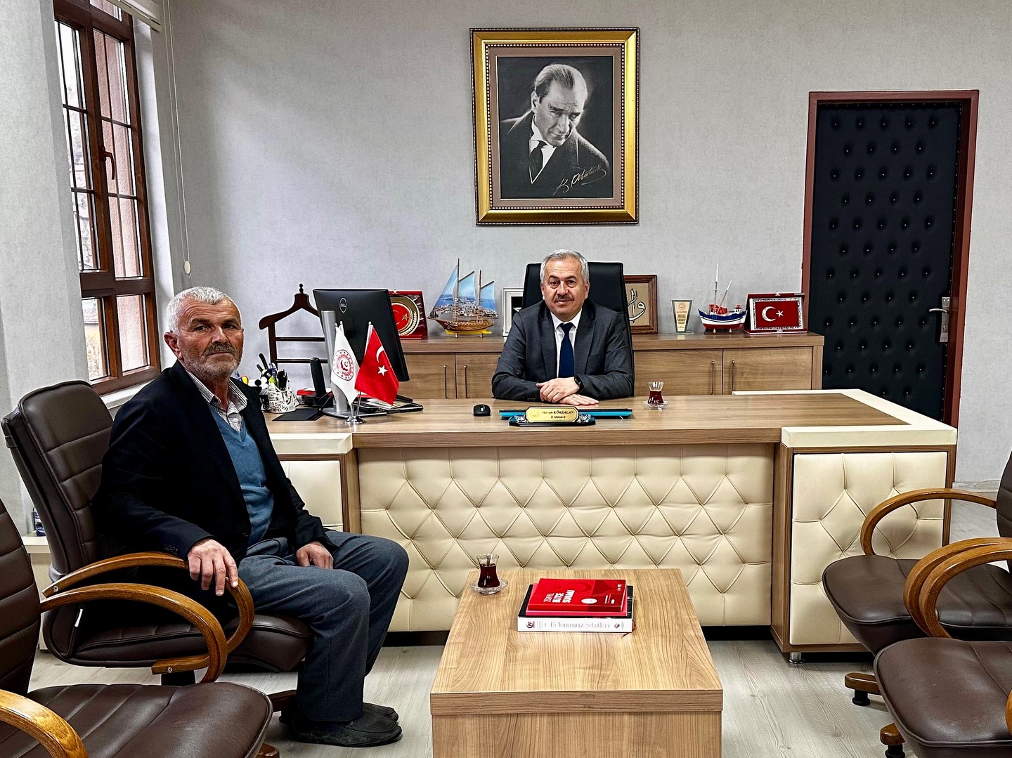 Gazimiz Orhan Uysal İl Müdürümüz Harun Köksalan‘ı Ziyaret Etti