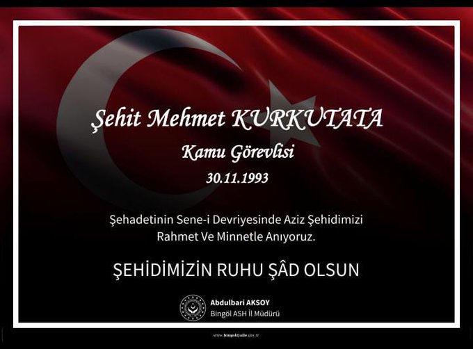 Sene_i devriyelerinde şehitlerimizi rahmet ve minnet ile yad ediyoruz. Ruhları şad mekanları cennet olsun    