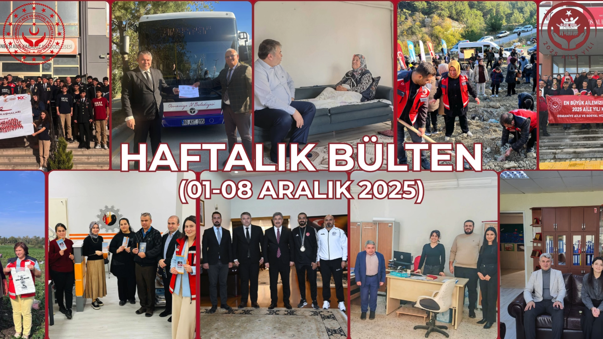  1 – 8 Aralık 2025 Haftası Faaliyetlerimiz