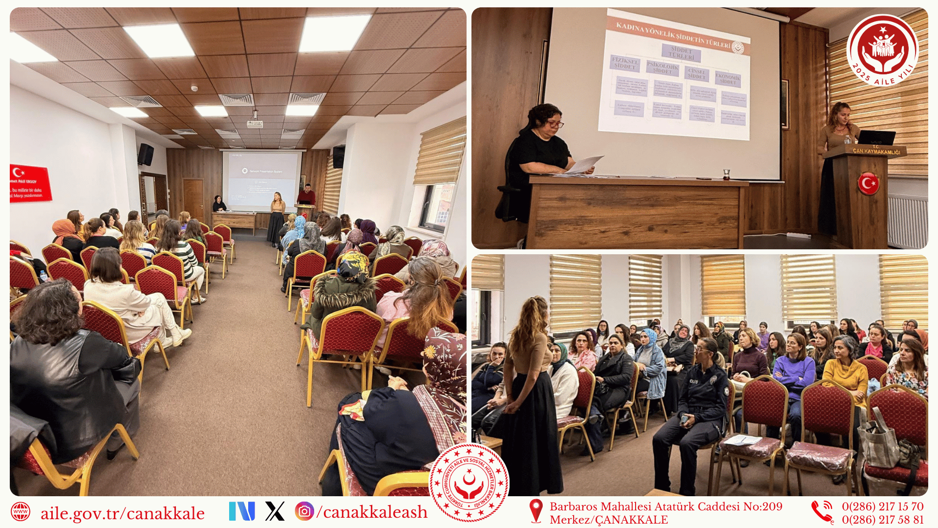 Çan İlçesi “Kadına Yönelik Şiddetle Mücadele Farkındalık Eğitimi” 