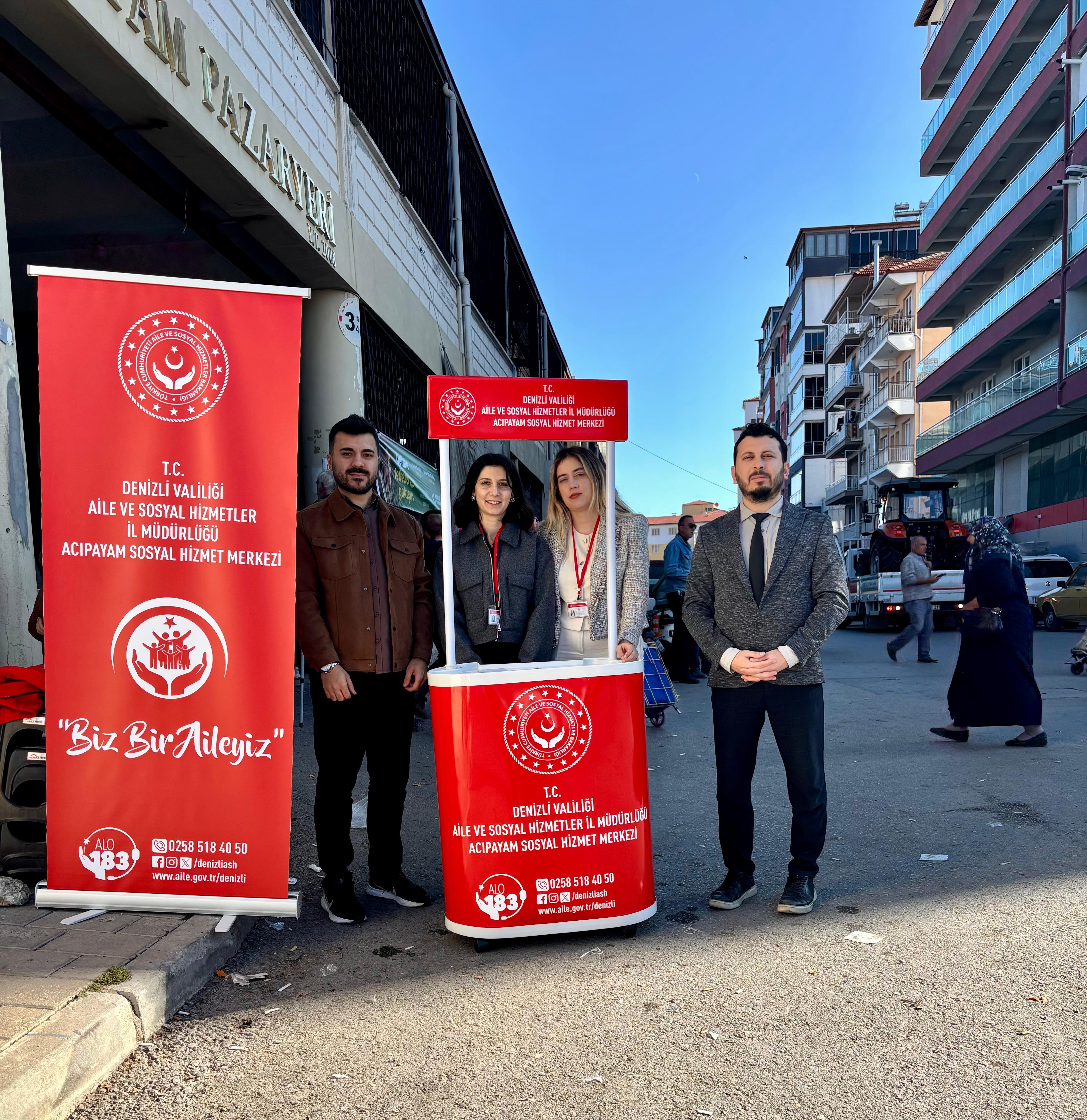 2025 Aile Yılı Kapsamında Acıpayam’da 25 Kasım Farkındalık Standı Açıldı