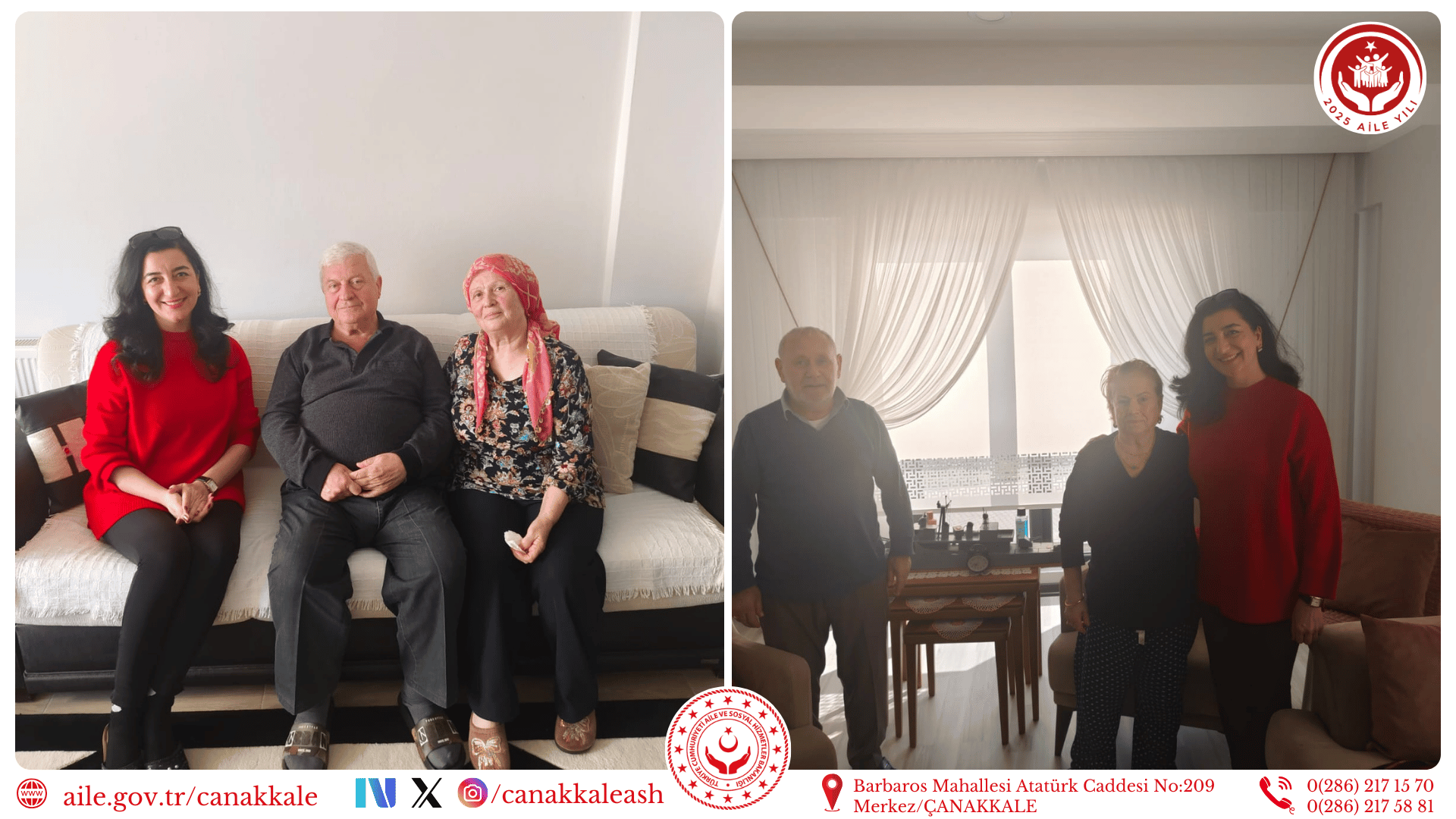 Kıbrıs Gazilerimiz Adem TANIŞ ve Mustafa TANIŞ Ziyaret Edildi