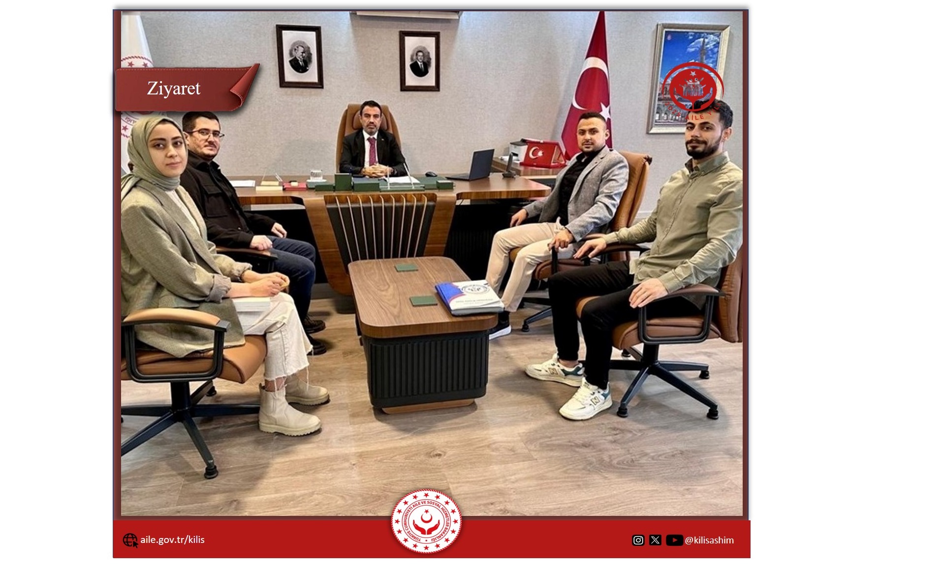 Genç Sağlık Sendikası Kilis Şube yönetim ekibi , İl Müdürümüz M.Ferdi BOZKURT’u hayırlı olsun ziyaretinde bulundular