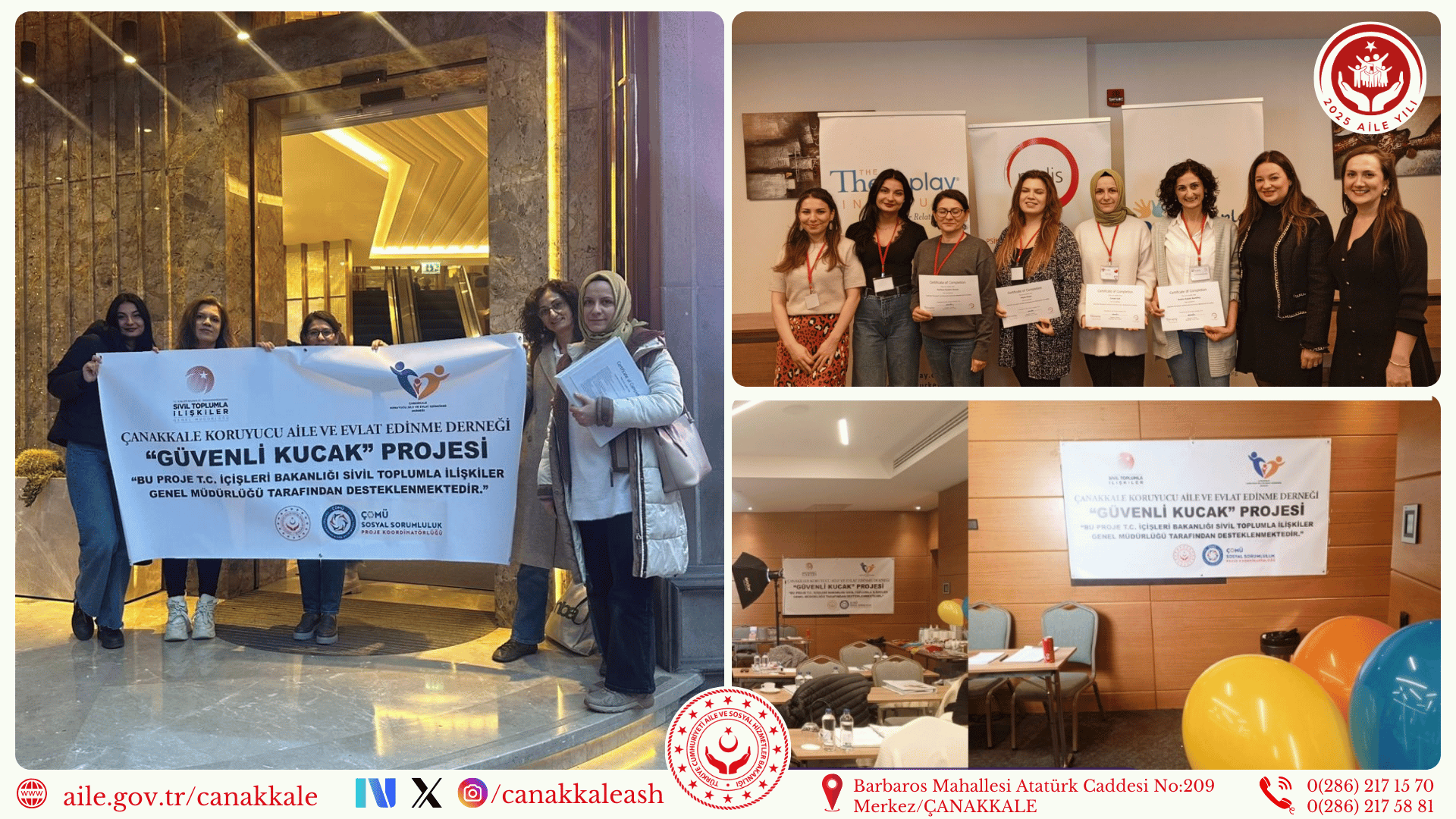 Güvenli Kucak Projesi Kapsamında Düzenlenen 5 Günlük Theraplay Bireysel, Aile Ve Grup Uygulamaları Eğitimi Tamamlandı