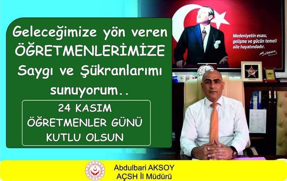 24 Kasım Öğretmenler günü kutlu olsun