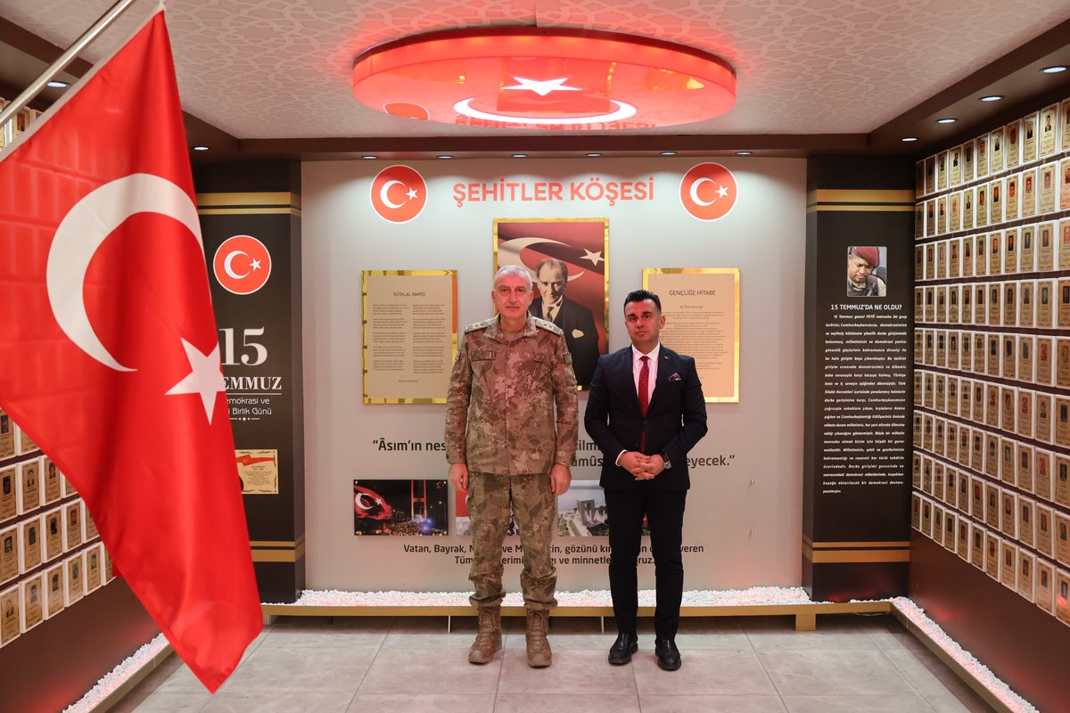 9’uncu Kolordu Komutanı Tümgeneral Osman Akyıldız İl Müdürlüğümüzü Ziyaret Etti.