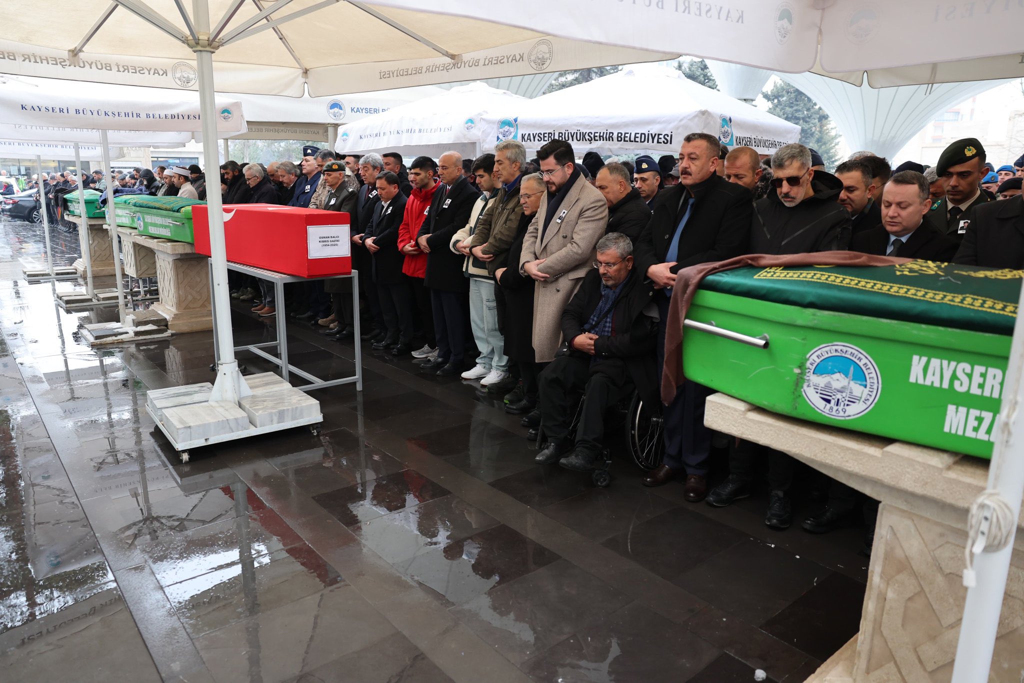 Kıbrıs Gazisi ve Muharip Gaziler Derneği Kayseri Şube Başkanı Osman Balcı Son Yolculuğuna Uğurlandı