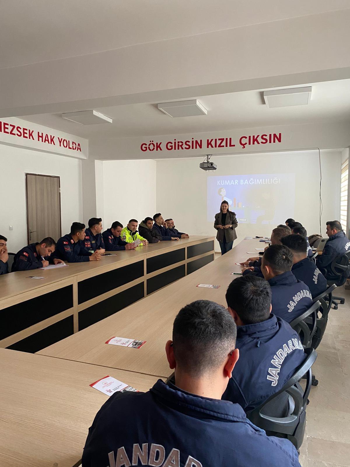 Jandarma ve Emniyet Personeline Kumar Bağımlılığı Eğitimi Verildi