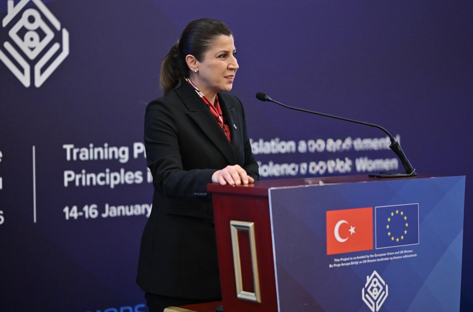 Genel Müdürümüz Sayın Süreyya ERKAN tarafından açılışı yapılan “Kadına Yönelik Şiddetle Mücadelede Mevzuat ve Temel İlkeler Eğitim”i Ankara’da başladı. 