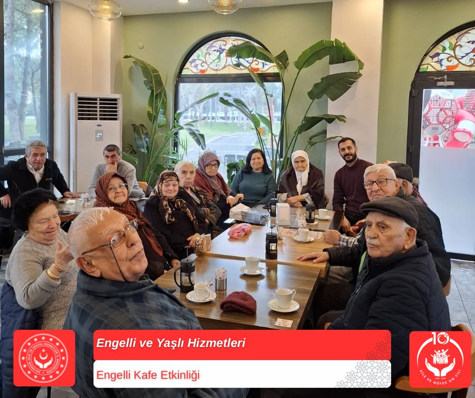 Balıkesir Huzurevi Yaşlı Bakım ve Rehabilitasyon Merkezi Müdürlüğümüzdeki Sakinlerimizle “Emekli Kafe”ye Keyifli Bir Ziyaret Gerçekleştirdi
