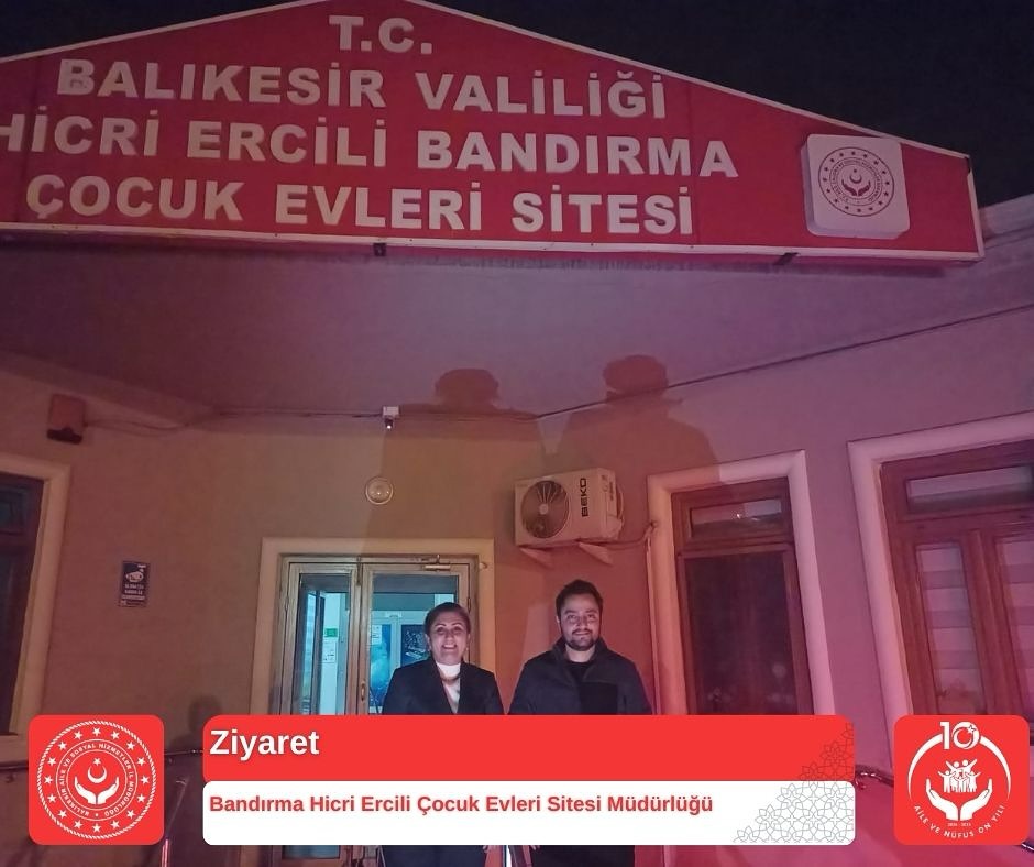 İl Müdürümüz Sayın Emine BÖÇKÜN, Bandırma Hicri Ercili Çocuk Evleri Sitesi Müdürlüğümüzü Ziyaret Etti