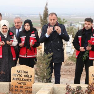 Depremde Hayatını Kaybeden Hemşerilerimizin Kabrini Ziyaret Ettik.  - fotoğraf 1