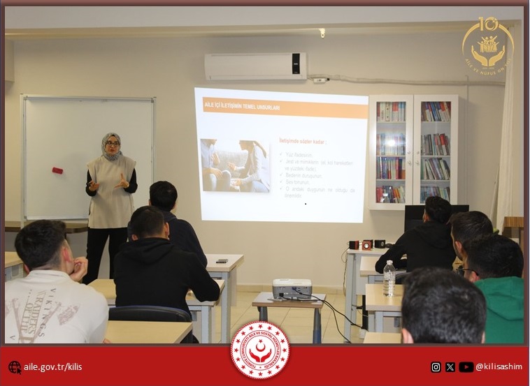 Kartal Bey Kredi Yurtlar Kurumunda  kalan üniversite öğrencilerine yönelik evlilik öncesi eğitim programı gerçekleştirildi. Eğitim kapsamında; sağlıklı iletişim, evlilikte uyum, aile içi roller ve karşılıklı anlayışın önemi gibi konular ele alındı. Gençlerin evlilik sürecine bilinçli ve sağlıklı bir bakış açısıyla hazırlanmasını amaçlayan program, öğrencilerin katılımı ve ilgisiyle tamamlandı.