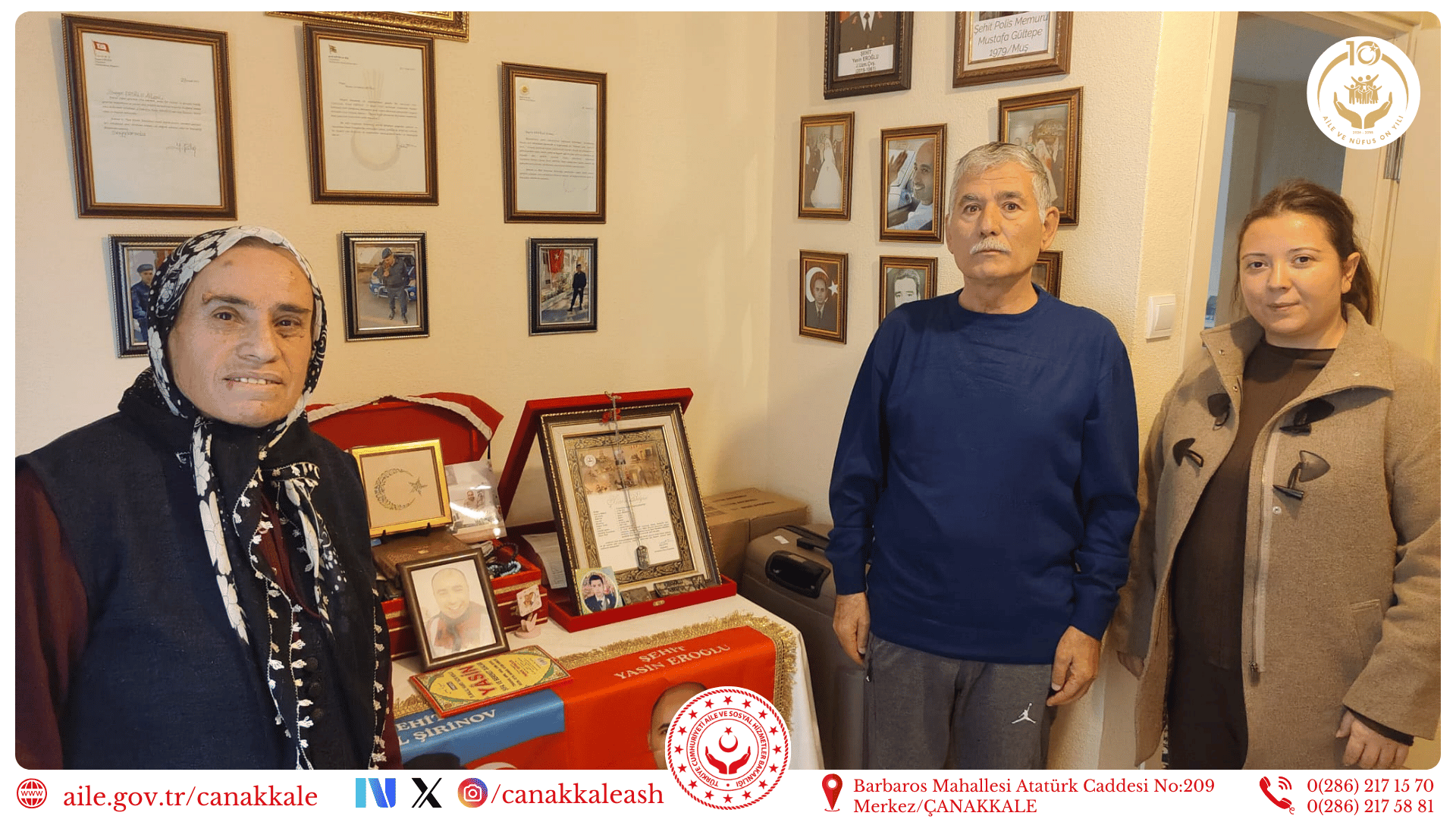 Şehidimiz Yasin EROĞLU’nun Kıymetli Ailesi Ziyaret Edildi