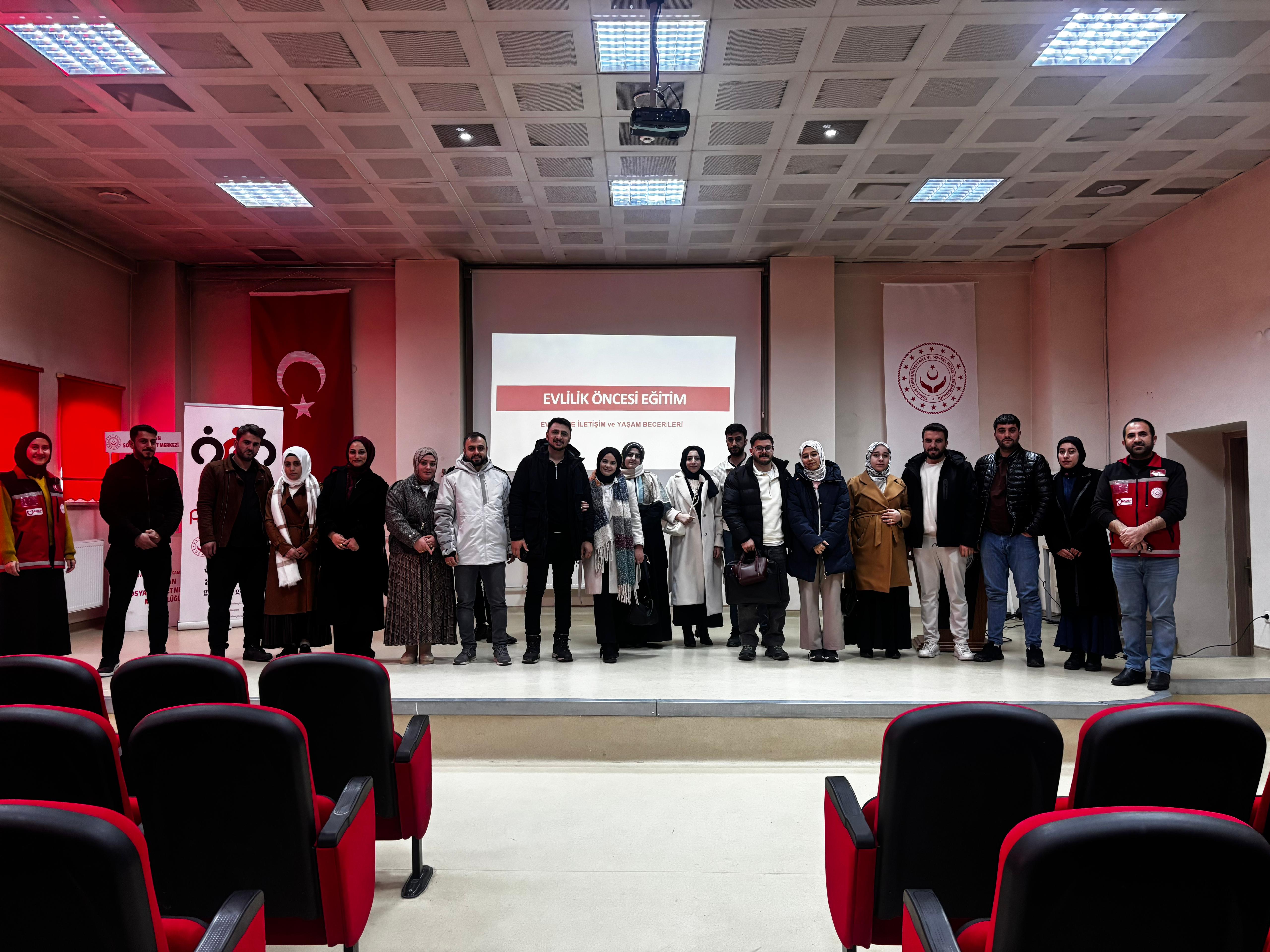 Evlenecek Gençlerin Desteklenmesi Projesi kapsamında evlilik öncesi eğitimlerimiz devam ediyor