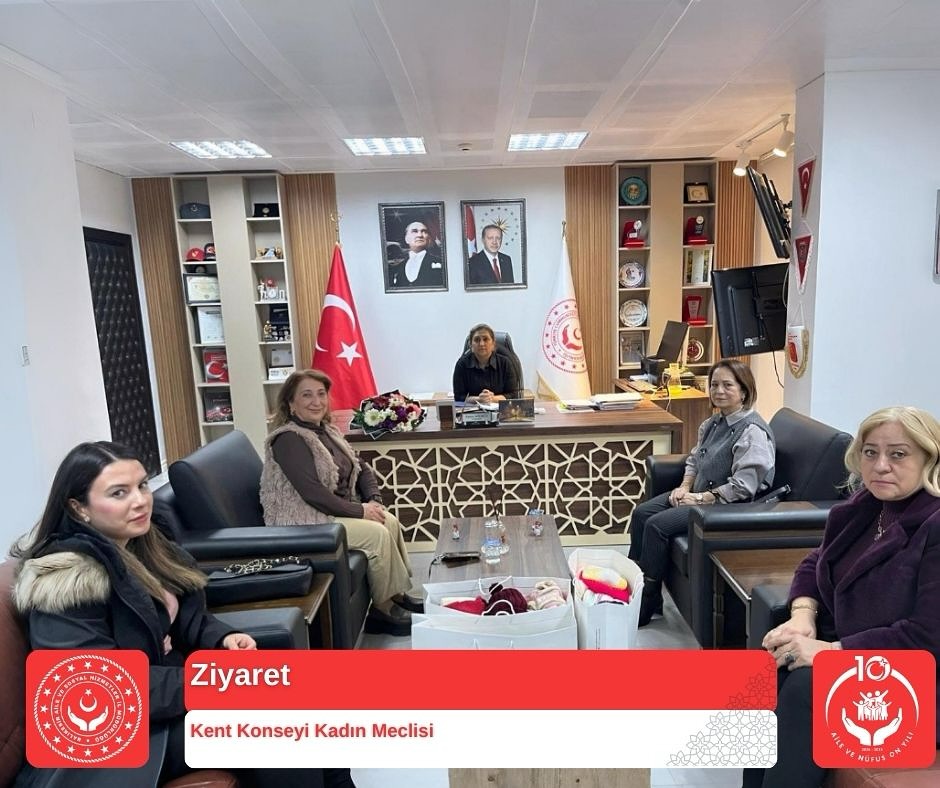 İl Müdürümüz Sayın Emine BÖÇKÜN, Balıkesir Kent Konseyi Kadın Meclis Başkanı Sayın Derya ERKAN ve Beraberindeki Heyeti Makamında Ağırladı