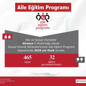 Giresun Aile ve Sosyal hizmetler İl Müdürlüğü olarak Bakanlığımız hizmetleri ilimizdeki Ocak Ayı verileri; - fotoğraf 2