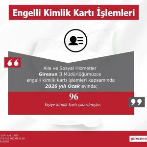Giresun Aile ve Sosyal hizmetler İl Müdürlüğü olarak Bakanlığımız hizmetleri ilimizdeki Ocak Ayı verileri; - fotoğraf 10