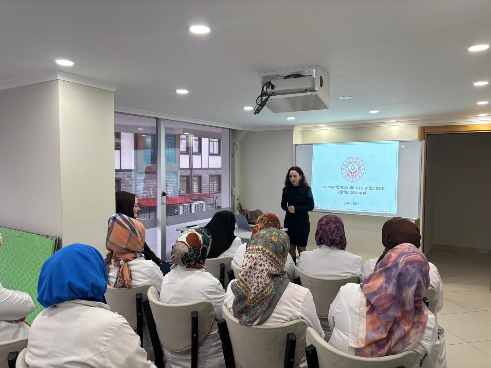 Aile Destek Merkezi Kursiyerlerine Kadına Yönelik Şiddetle Mücadele Eğitimi Verildi