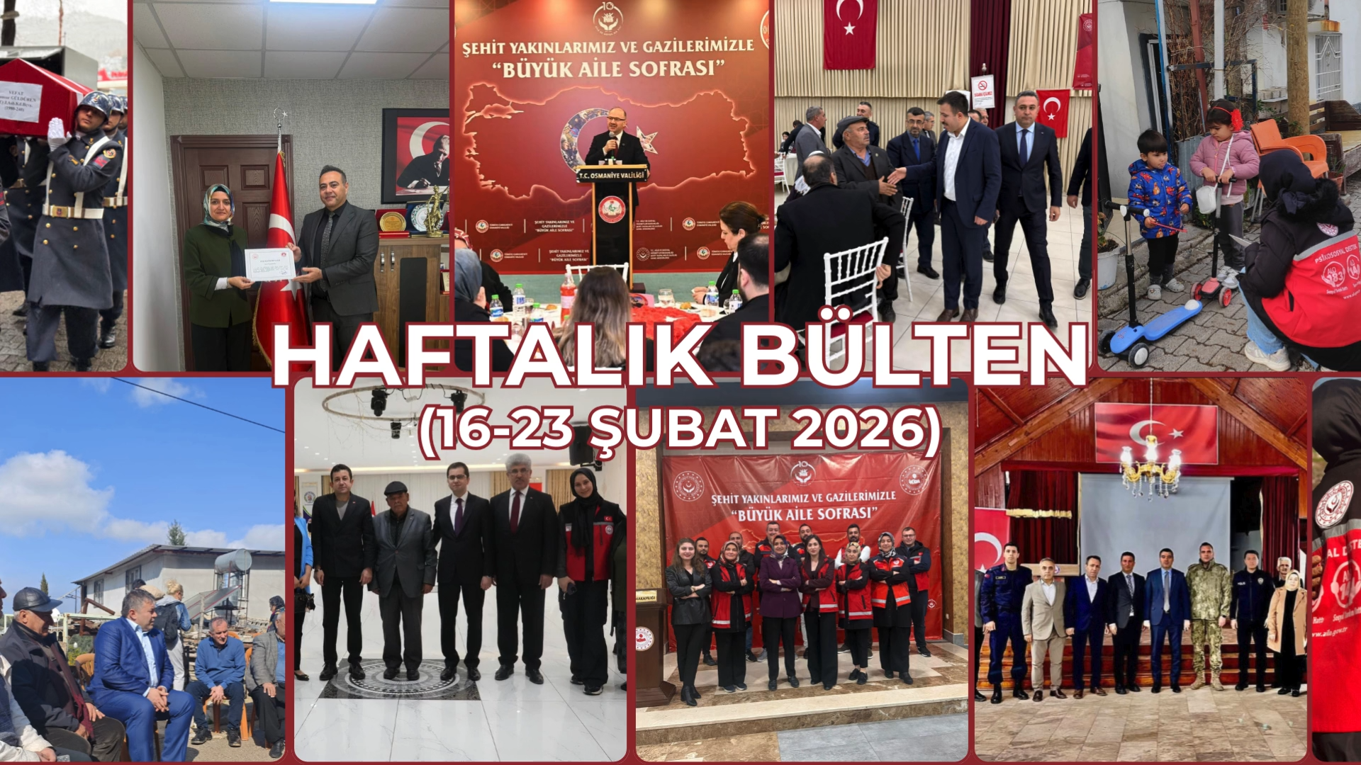 16 Şubat – 23 Şubat 2026 Haftası Faaliyetlerimiz
