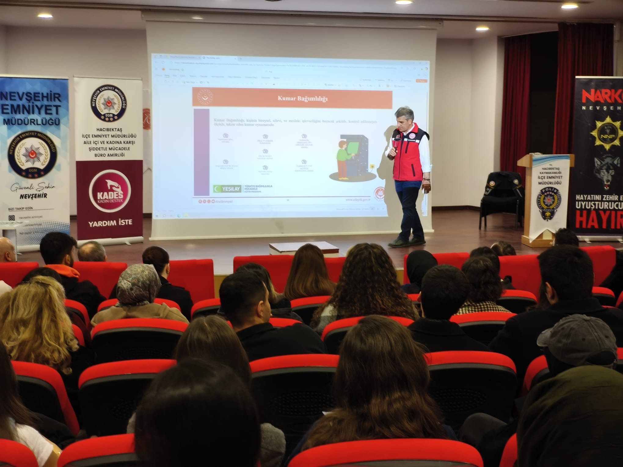 Türkiye Bağımlılıkla Mücadele Eğitim Programı kapsamında eğitim verilmiştir.