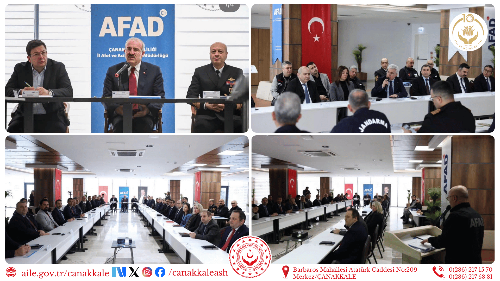 İl Afet ve Acil Durum Koordinasyon Kurulu 2026 Yılı 1. Toplantısı Gerçekleştirildi