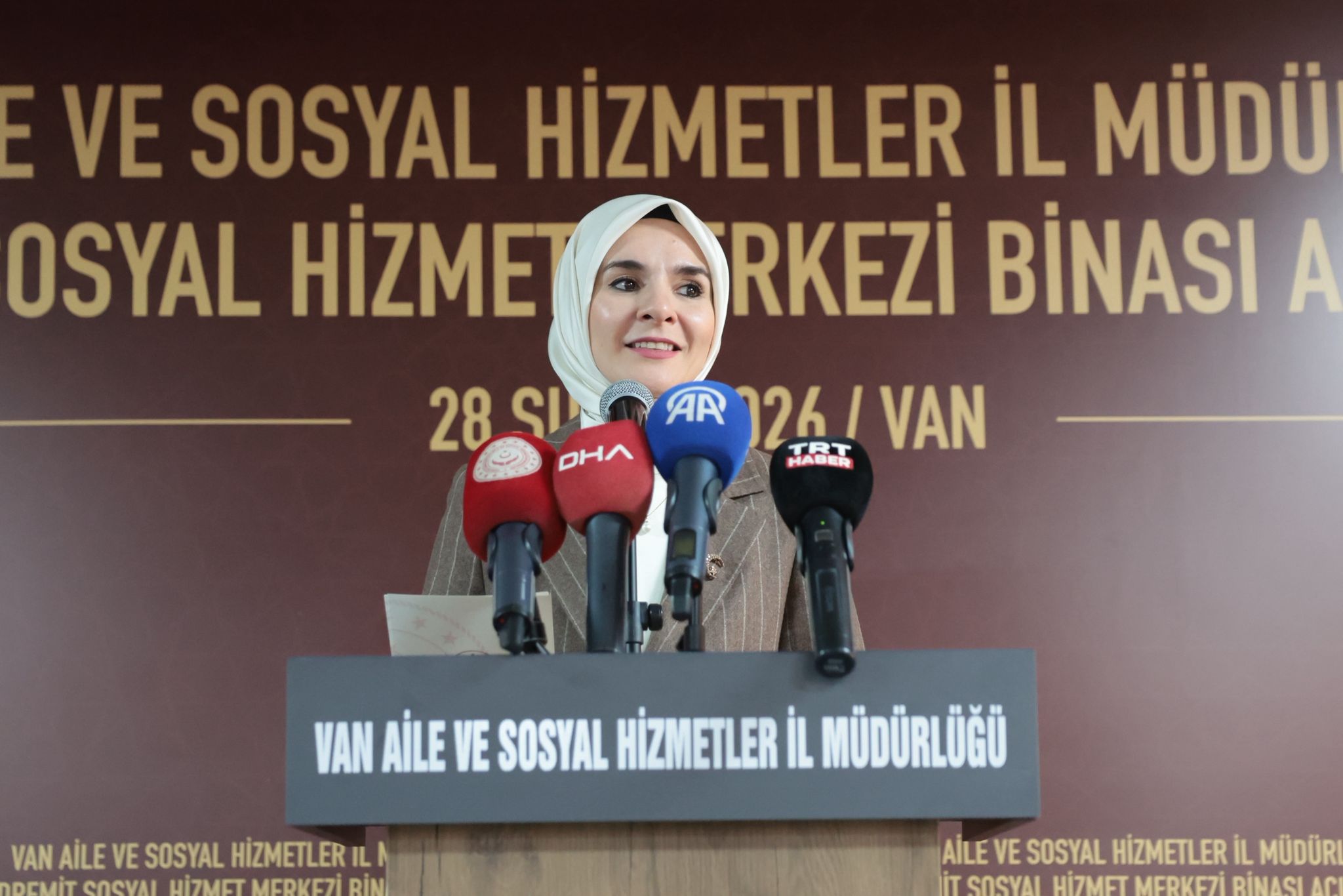 Aile ve Sosyal Hizmetler Bakanımız Göktaş, Van'da açılış töreninde konuştu
