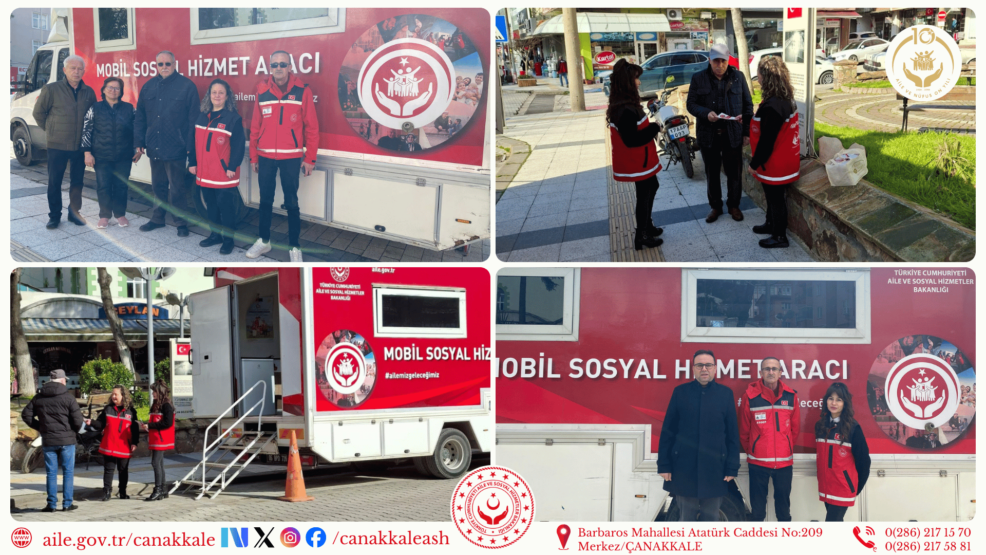 Mobil Sosyal Hizmet Aracımız Çan’da