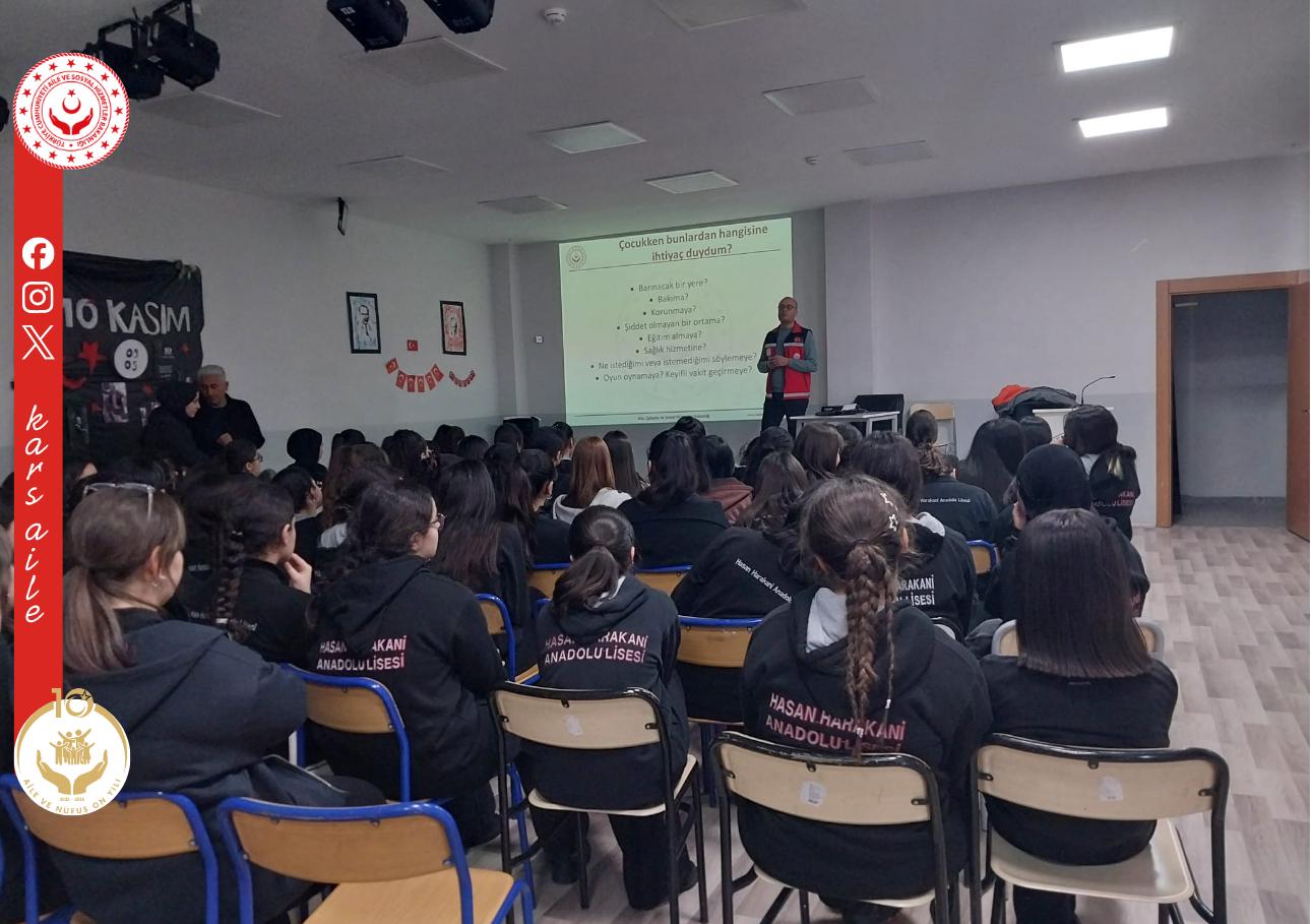 📍 Erken Yaşta ve Zorla Evlilikler ile Aile İçi Şiddete Yönelik Bilgilendirme Çalışması