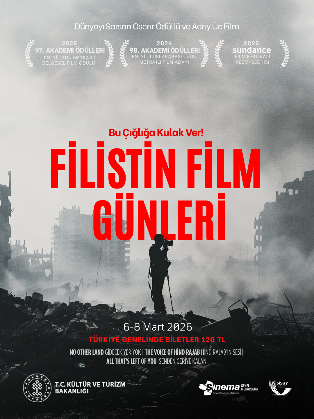 "Filistin Film Günleri" etkinliği Türkiye genelindeeş zamanlı olarak gerçekleştirilecek