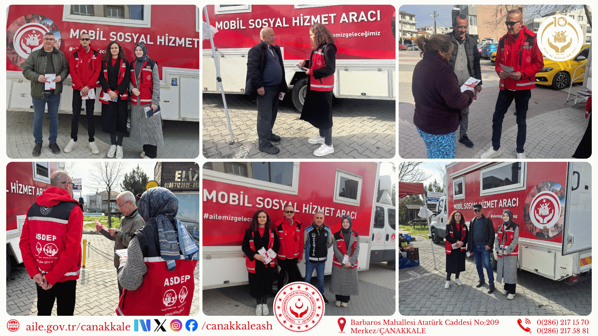 Mobil Sosyal Hizmet Aracımız Ayvacık ve Küçükkuyu’nda