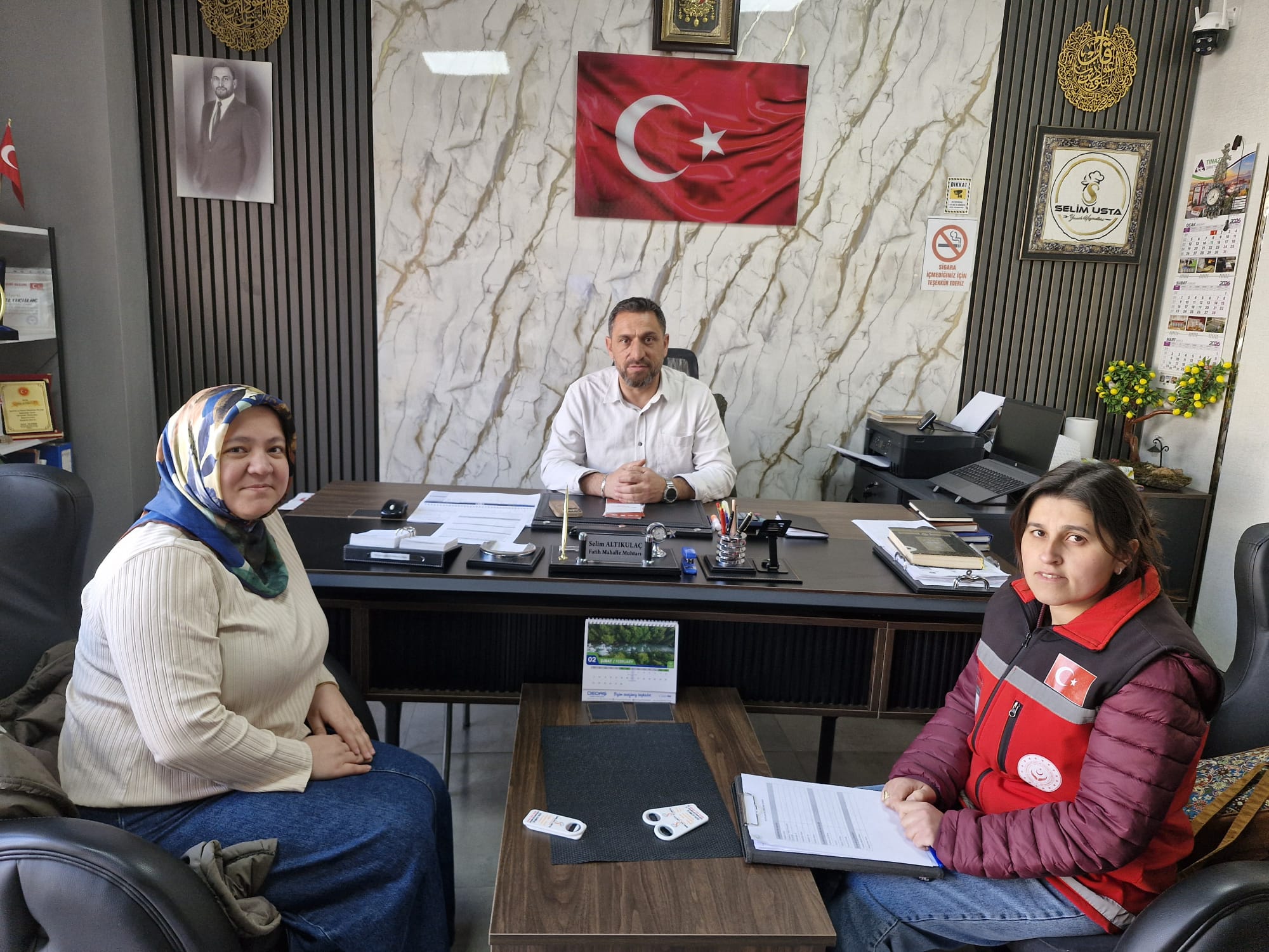 Aile ve Toplum Temelli Sosyal Destek Modeli Uygulaması Kapsamında Mahalle ve Köy Muhtarlarıyla Görüşmeler  Yapıldı