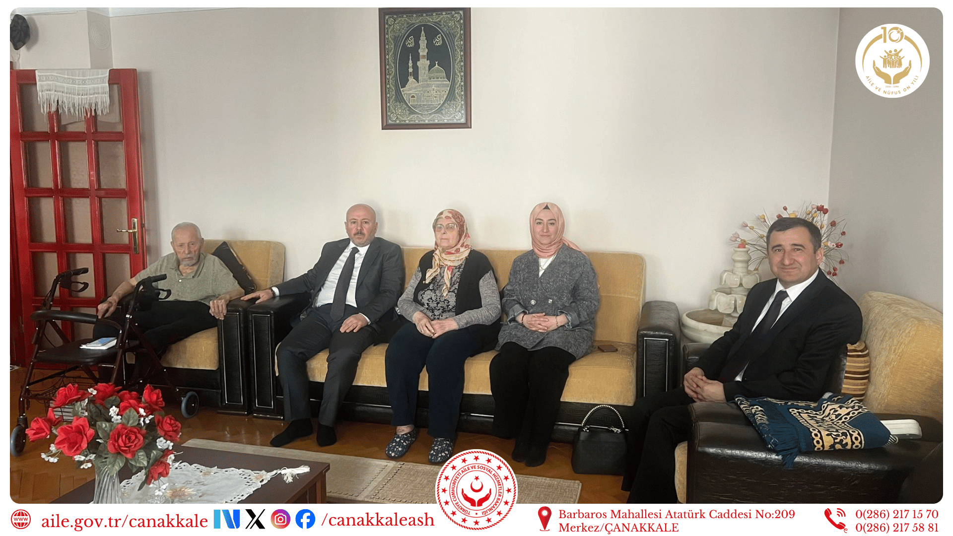 Aziz Şehidimiz Hakan GÖK’ün Kıymetli Annesi Ayşe ÇİMENTEPE, İkametinde Ziyaret Edildi.