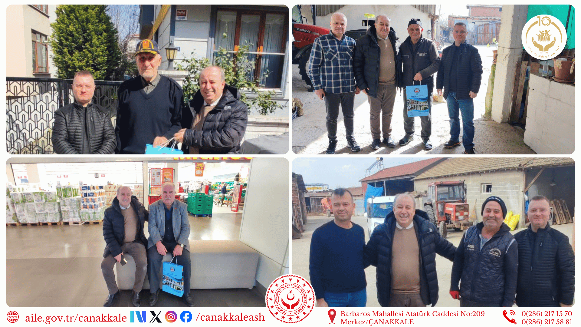 Biga Sosyal Hizmet Merkezi Müdürlüğümüzden Kıbrıs Gazilerimize Bayram Ziyareti