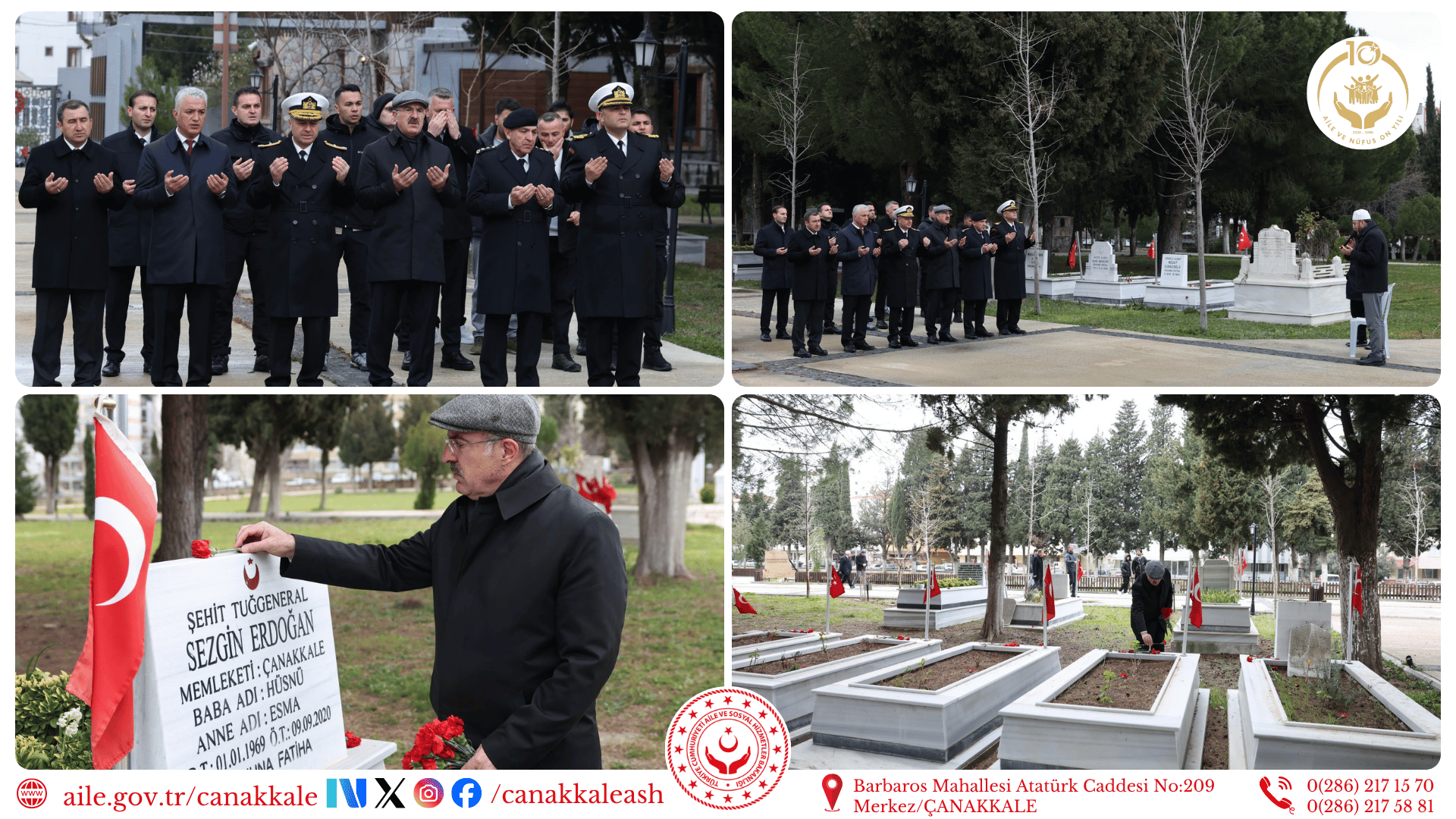 Bayram Vesilesiyle Şehitlerimizin Kabirleri Ziyaret Edildi