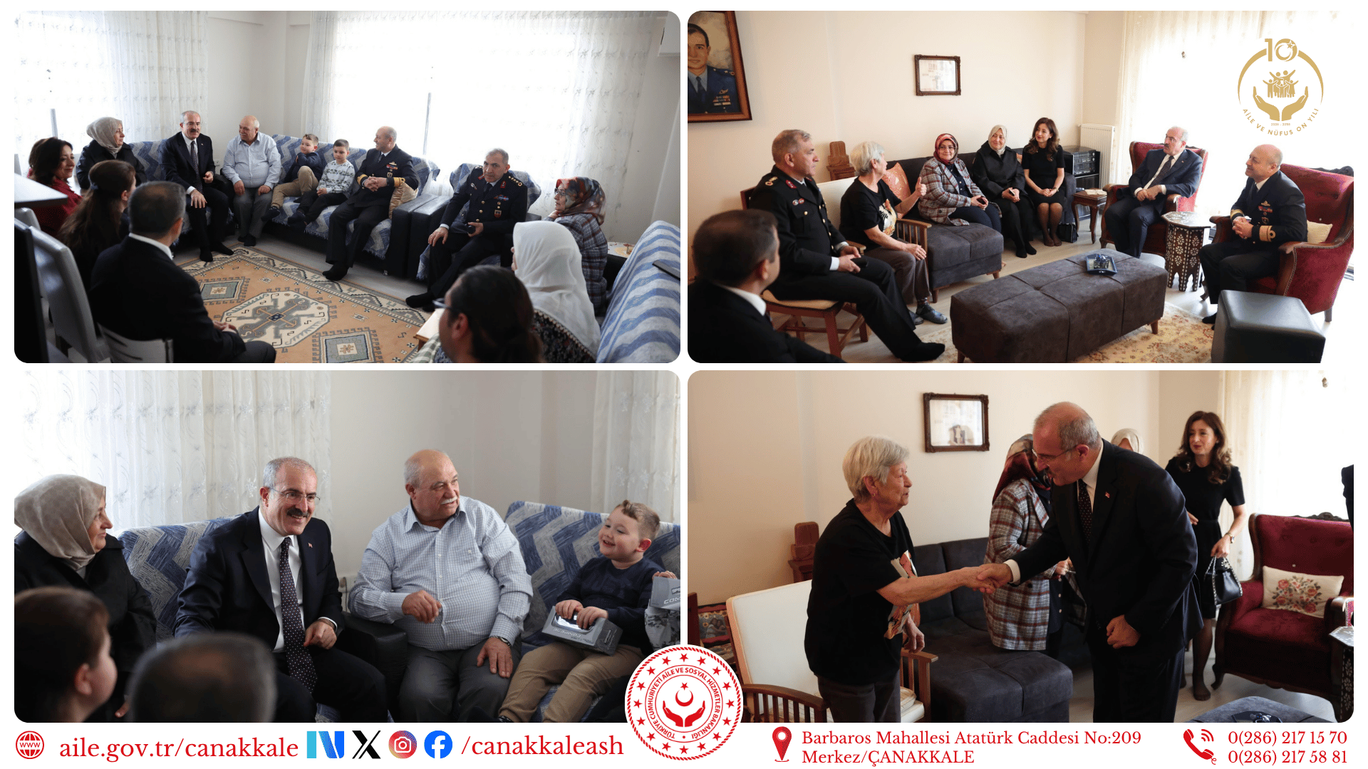 Valimiz ve İl Protokolünden Şehit Ailemize ve Gazimize Bayram Ziyareti 🇹🇷